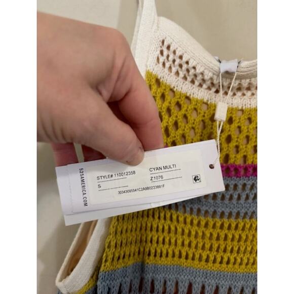 ANTHROPOLOGIE 525 AMERICA CROCHET MAXI DRESS Boem Small NWT - Picture 9 of 10